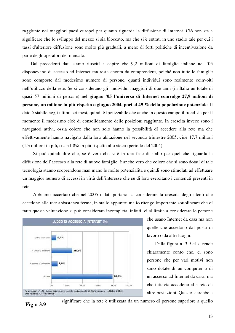 Anteprima della tesi: Internet e gli italiani: il rapporto con la rete di cittadini e imprese, Pagina 8