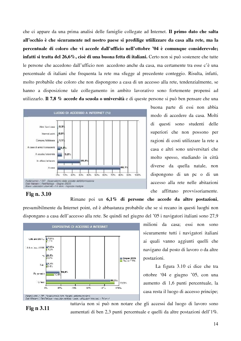Anteprima della tesi: Internet e gli italiani: il rapporto con la rete di cittadini e imprese, Pagina 9