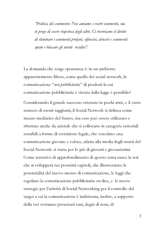 Anteprima della tesi: La comunicazione pubblicitaria diventa social, la pubblicità borderline. , Pagina 4