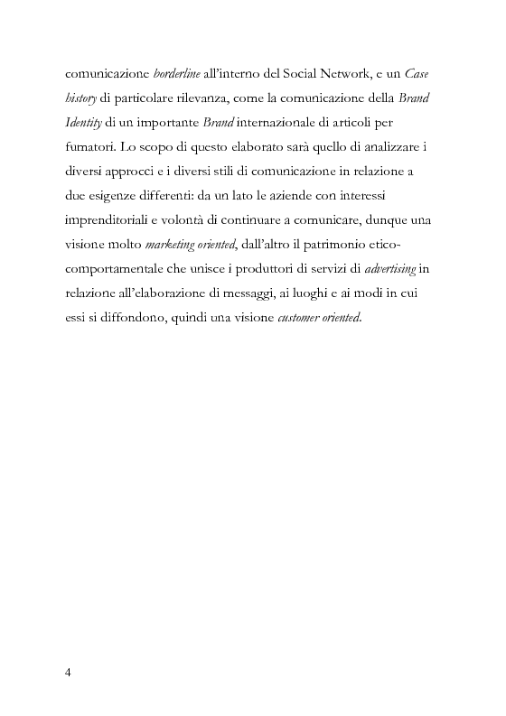 Anteprima della tesi: La comunicazione pubblicitaria diventa social, la pubblicità borderline. , Pagina 5