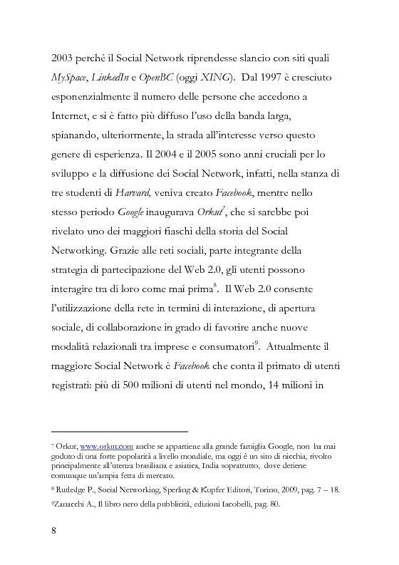 Anteprima della tesi: La comunicazione pubblicitaria diventa social, la pubblicità borderline. , Pagina 9
