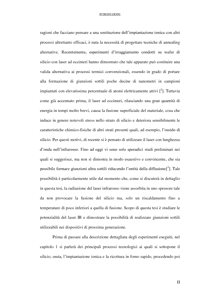 Anteprima della tesi: Il laser all'infrarosso nella tecnologia del silicio, Pagina 3