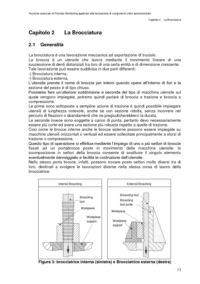 Anteprima della tesi: Tecniche avanzate di process monitoring applicate alla lavorazione di componenti critici aeromotoristici, Pagina 7