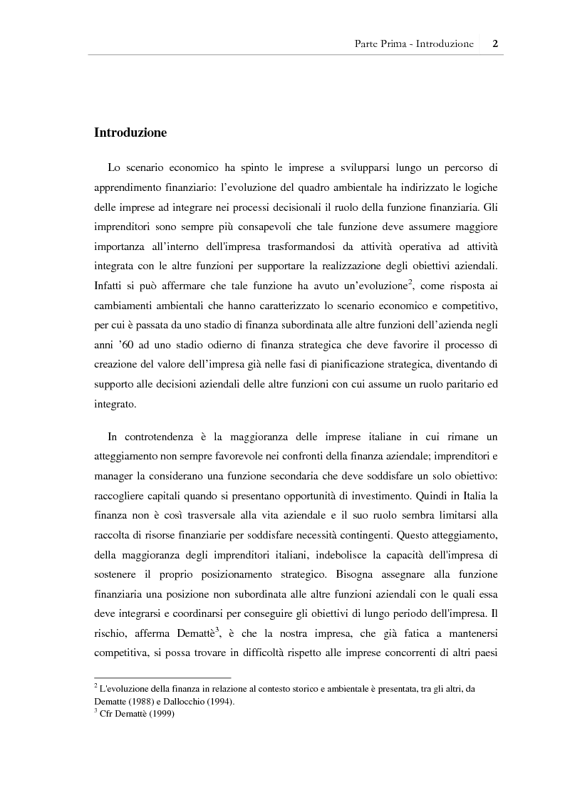 Anteprima della tesi: I benefici della pianificazione finanziaria per le PMI nell' accesso al credito bancario: analisi empirica, Pagina 7
