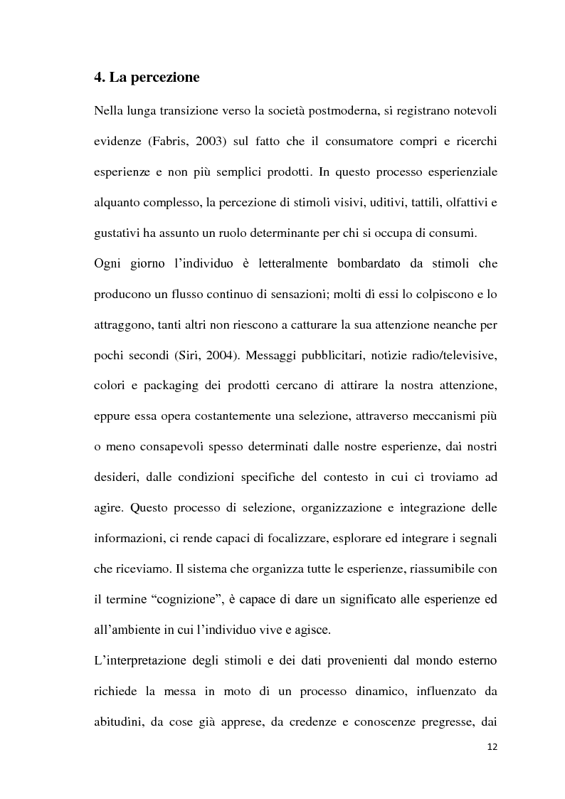 Anteprima della tesi: L'atmosfera del punto vendita. Luci, suoni, odori e sapori per riscoprire i sensi. Il caso Feltrinelli, Pagina 11