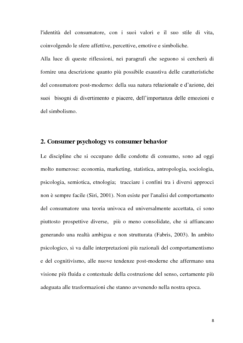Anteprima della tesi: L'atmosfera del punto vendita. Luci, suoni, odori e sapori per riscoprire i sensi. Il caso Feltrinelli, Pagina 7