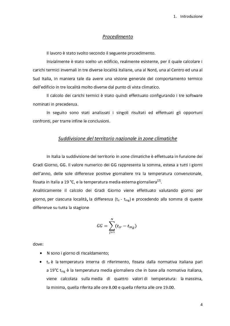 Anteprima della tesi: Analisi energetica di una struttura attraverso il confronto di tre programmi di calcolo: TRNSYS, TAS, DOCET, Pagina 5