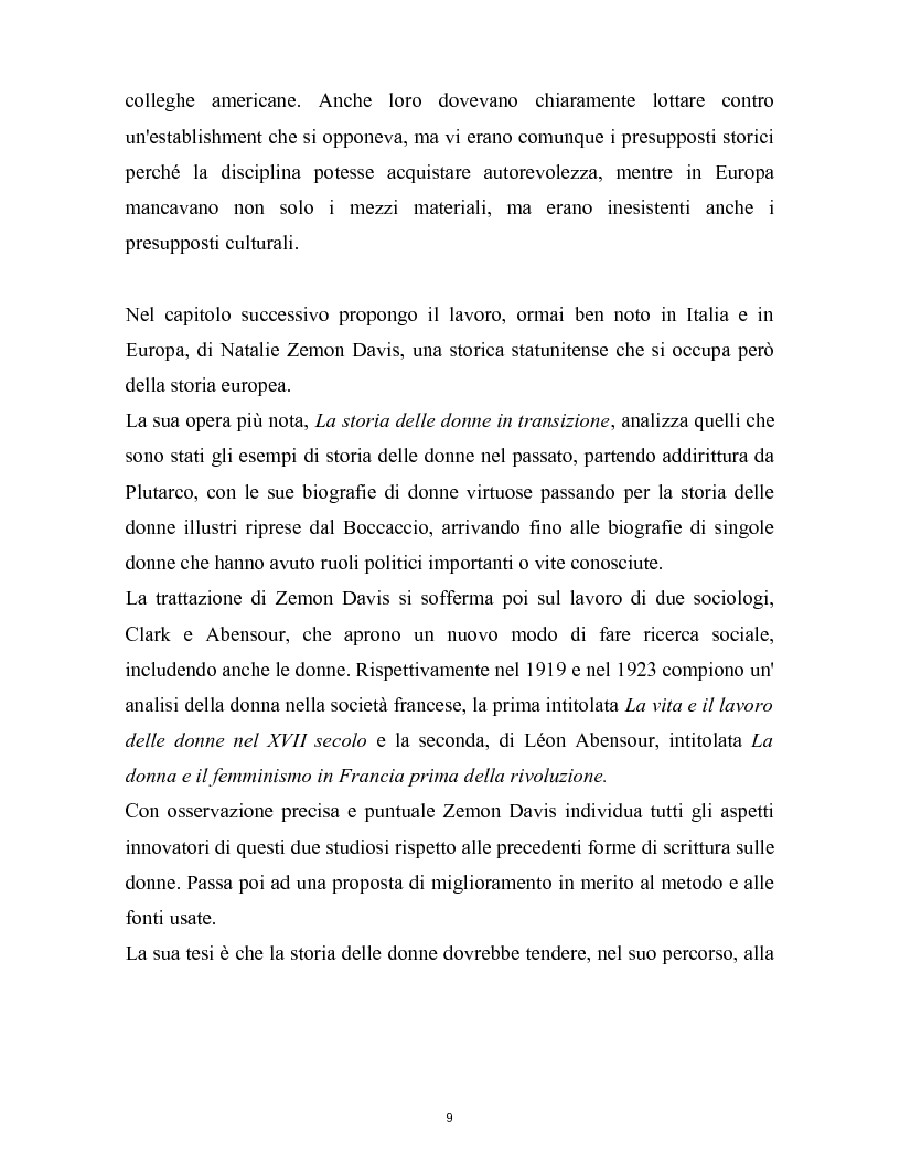 Anteprima della tesi: La nascita della storia di genere. La scuola americana e quella francese a confronto., Pagina 6
