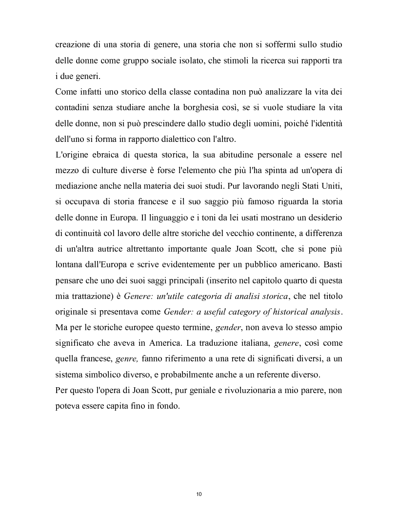 Anteprima della tesi: La nascita della storia di genere. La scuola americana e quella francese a confronto., Pagina 7