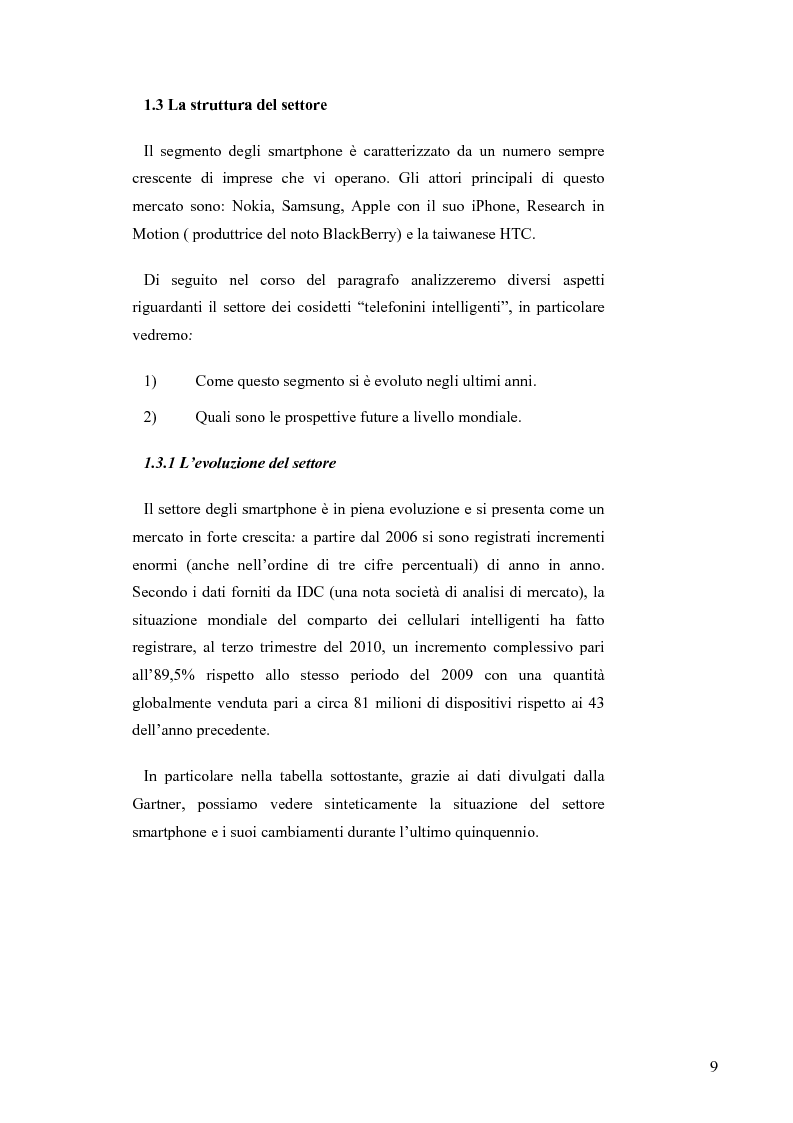 Anteprima della tesi: Il mercato italiano della telefonia mobile: analisi empirica del segmento smartphone tramite la metodologia dei prezzi edonici, Pagina 5