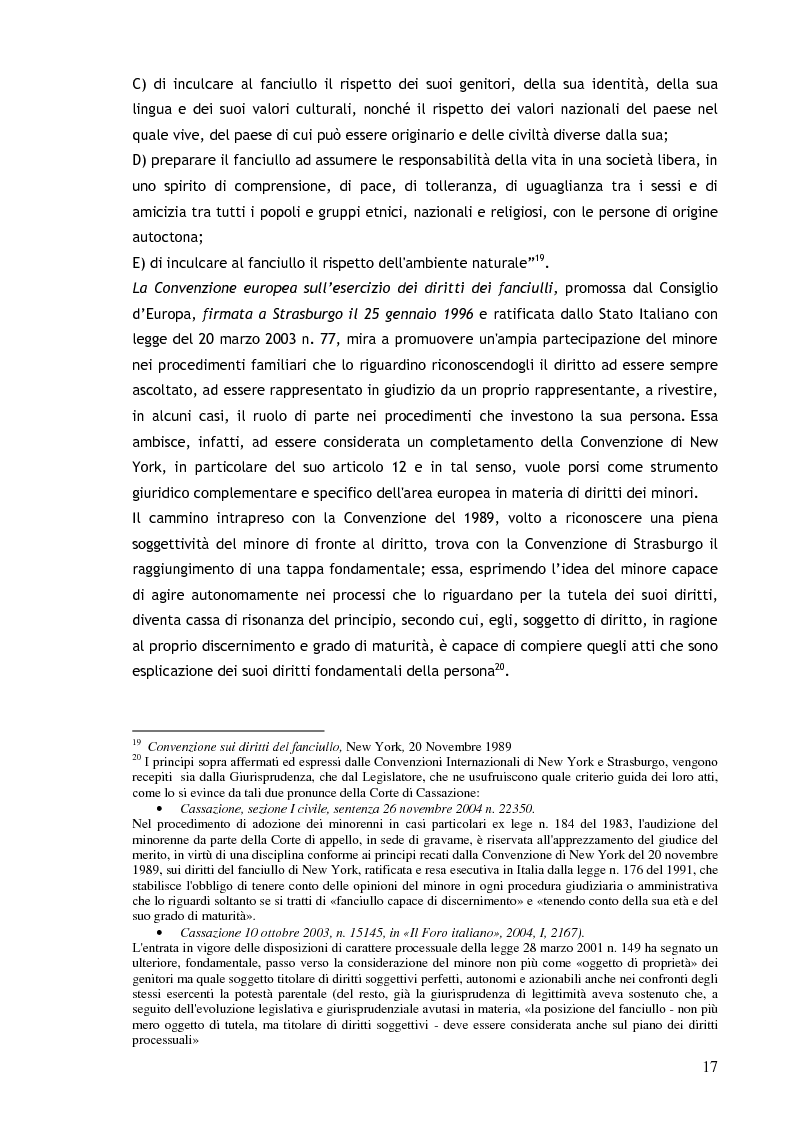 Anteprima della tesi: Il consenso ai trattamenti sanitari per i minori, Pagina 13