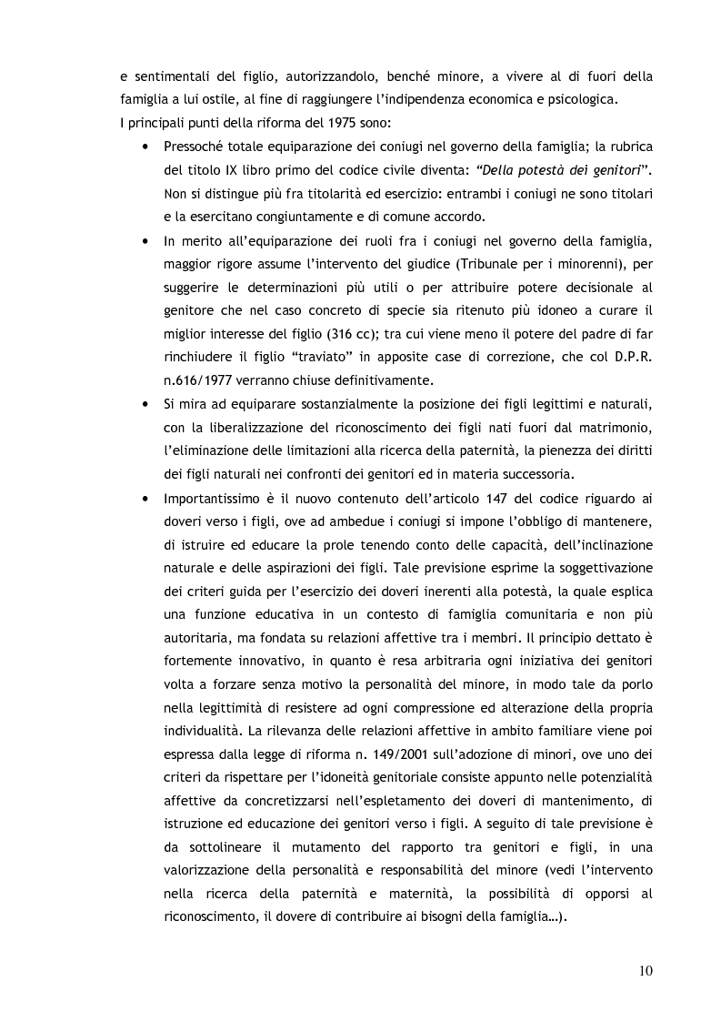 Anteprima della tesi: Il consenso ai trattamenti sanitari per i minori, Pagina 6