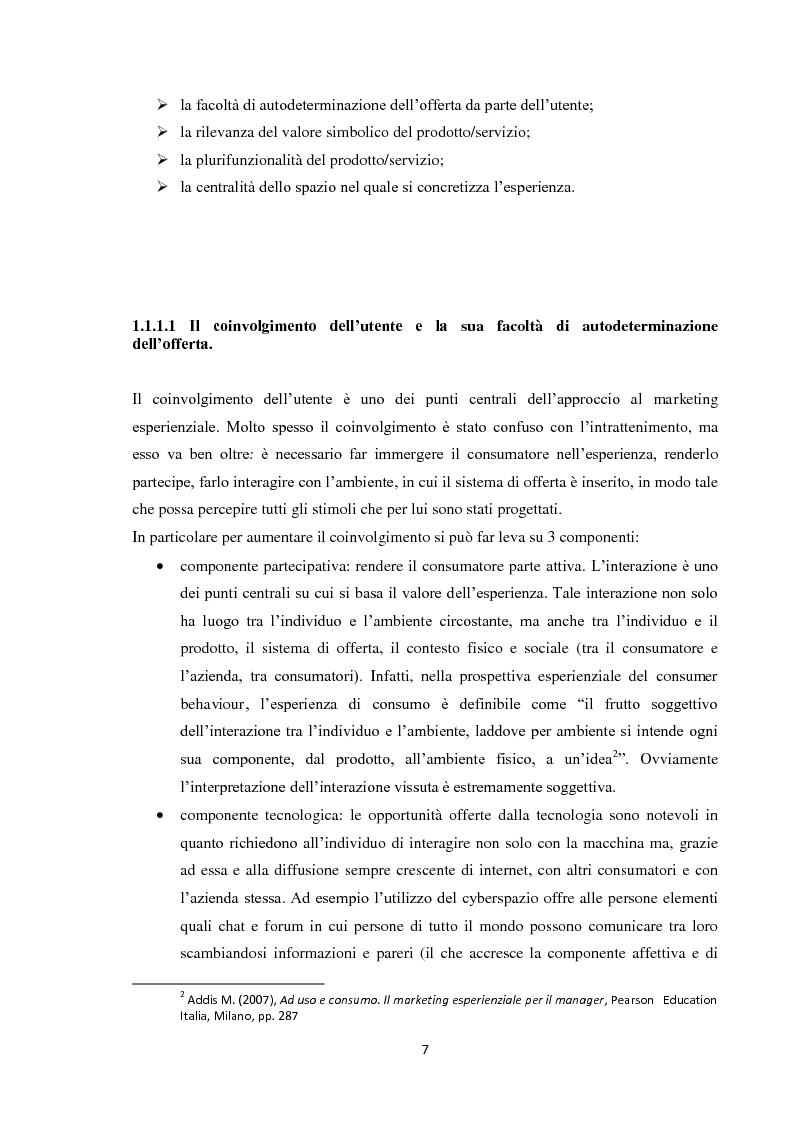 Anteprima della tesi: Il marketing esperienziale, Pagina 4