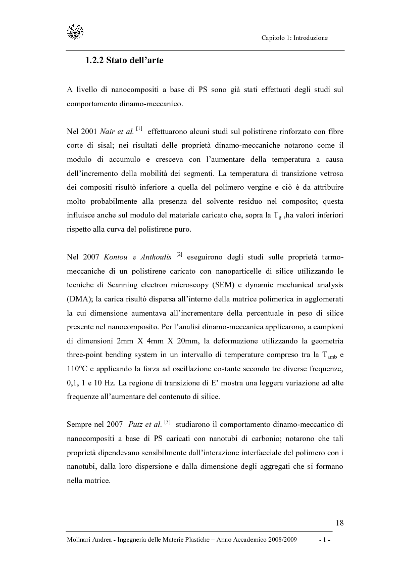 Anteprima della tesi: Studio delle proprietà dinamico-meccaniche di nanocompositi polimerici, Pagina 6
