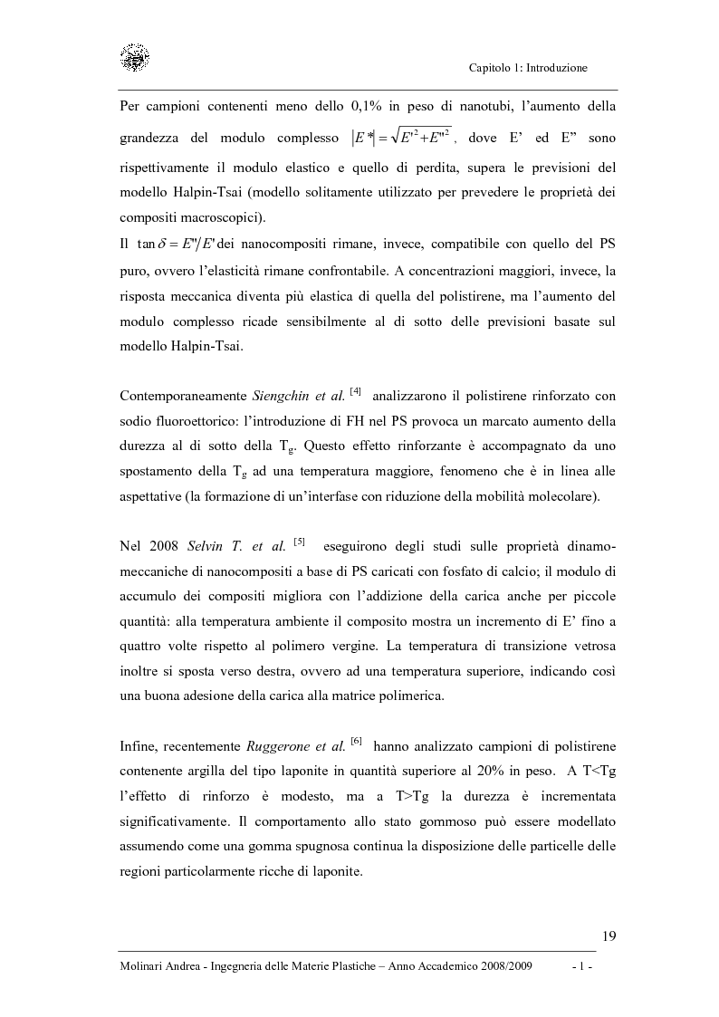 Anteprima della tesi: Studio delle proprietà dinamico-meccaniche di nanocompositi polimerici, Pagina 7