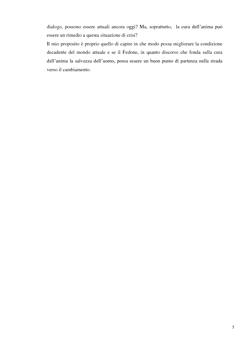 Anteprima della tesi: L'immortalità dell'anima e il Socrate morente, Pagina 4