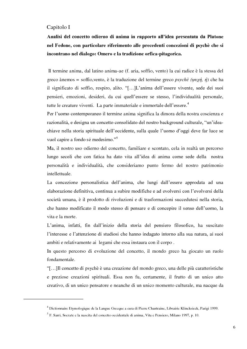 Anteprima della tesi: L'immortalità dell'anima e il Socrate morente, Pagina 5
