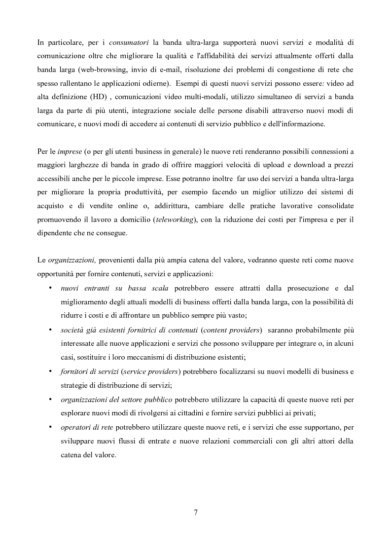Anteprima della tesi: Competizione e regolamentazione nel settore delle telecomunicazioni, Pagina 3