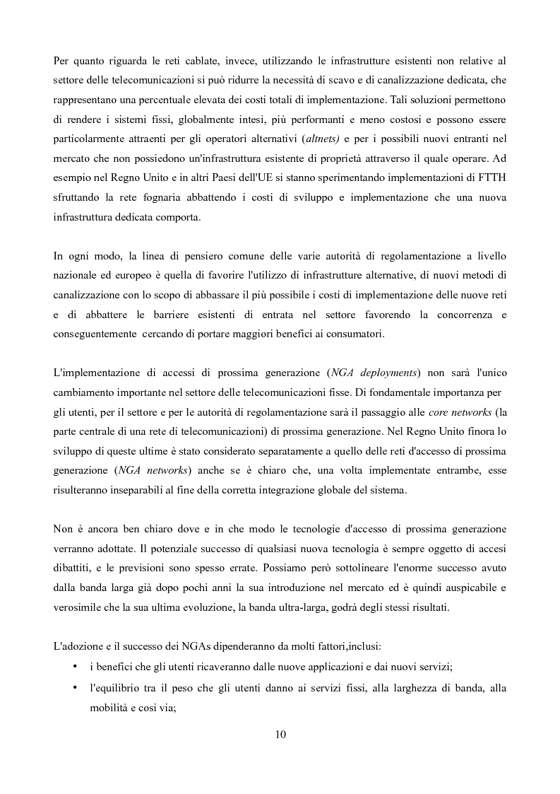 Anteprima della tesi: Competizione e regolamentazione nel settore delle telecomunicazioni, Pagina 6