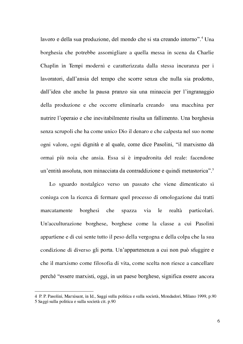 Anteprima della tesi: Pier Paolo Pasolini: arte, impegno e critica di un marxista eretico, Pagina 6