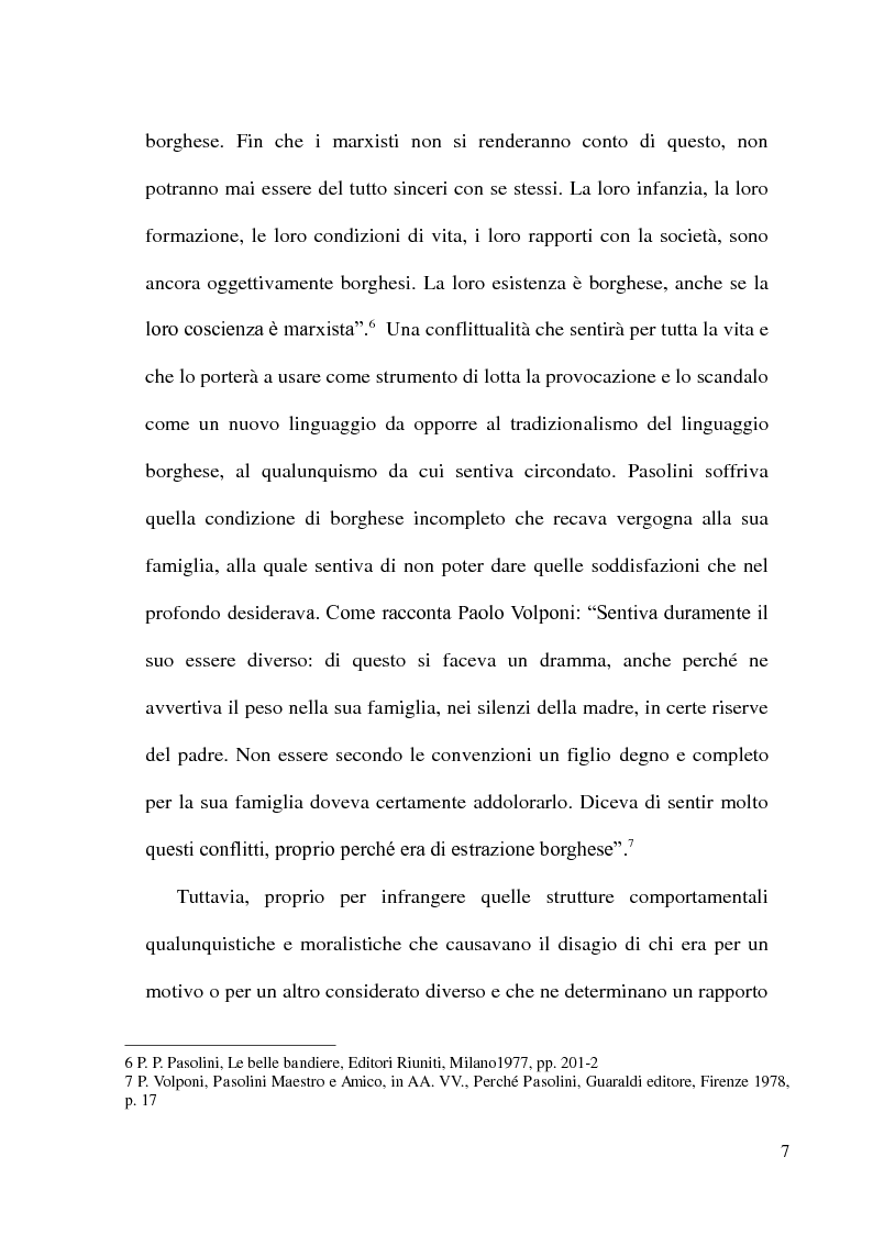 Anteprima della tesi: Pier Paolo Pasolini: arte, impegno e critica di un marxista eretico, Pagina 7