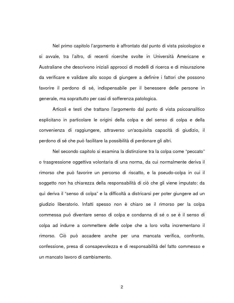 Anteprima della tesi: Il perdono di se stessi è possibile, Pagina 3