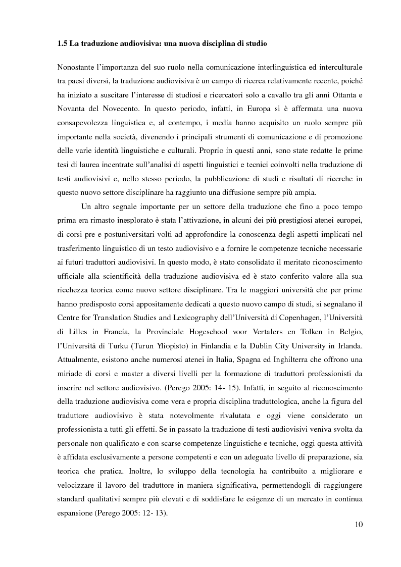 Anteprima della tesi: La sopratitolazione di un'opera lirica: caratteristiche e differenze con la sottotitolazione di prodotti filmici, Pagina 11