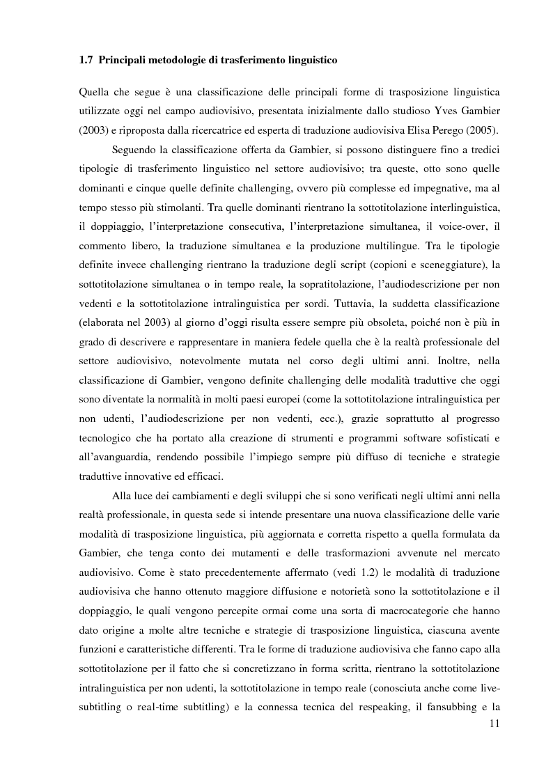 Anteprima della tesi: La sopratitolazione di un'opera lirica: caratteristiche e differenze con la sottotitolazione di prodotti filmici, Pagina 12