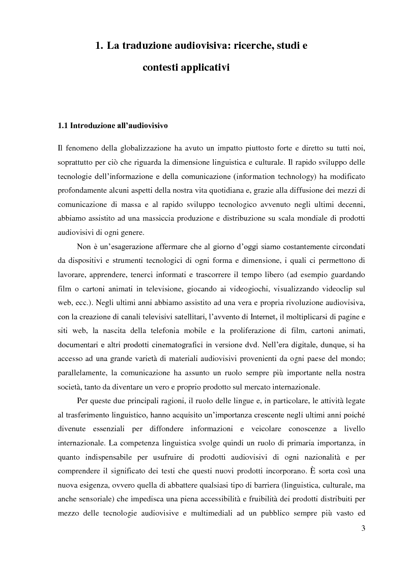 Anteprima della tesi: La sopratitolazione di un'opera lirica: caratteristiche e differenze con la sottotitolazione di prodotti filmici, Pagina 4