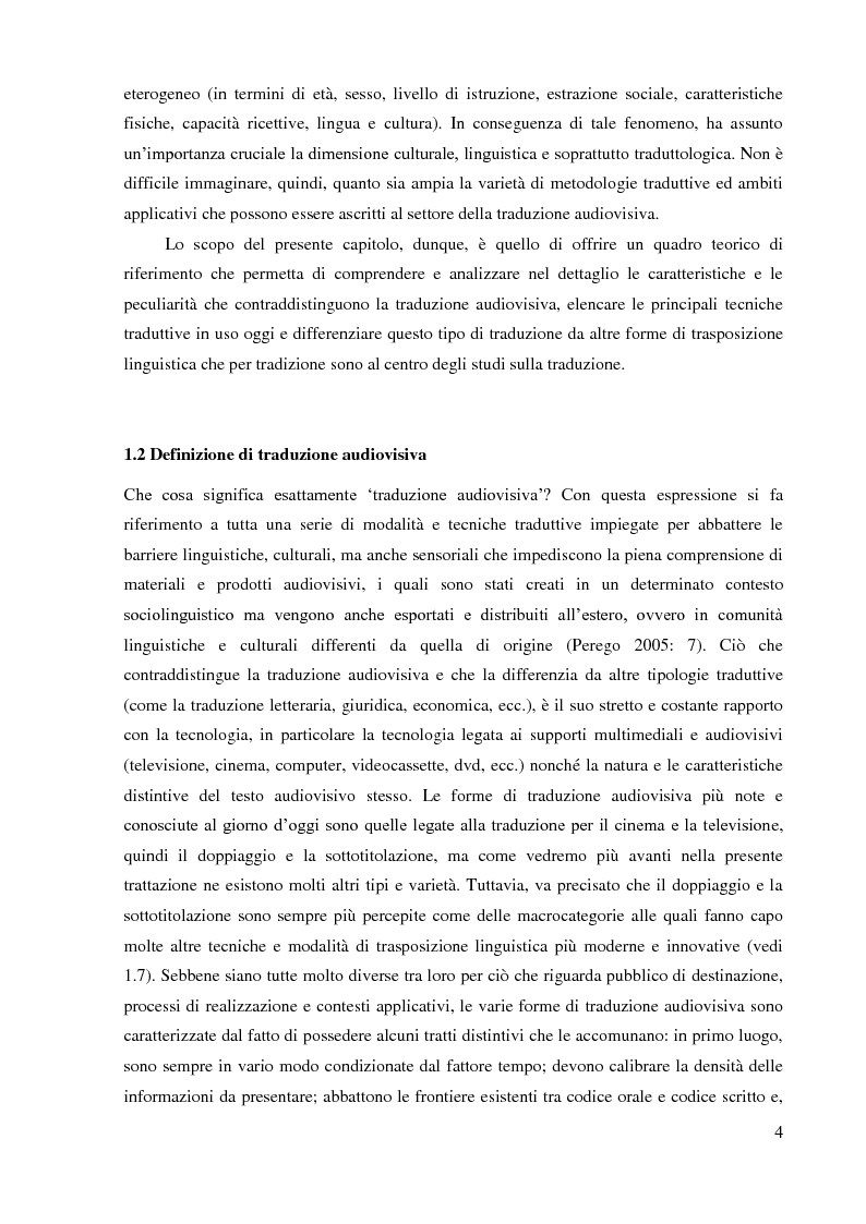 Anteprima della tesi: La sopratitolazione di un'opera lirica: caratteristiche e differenze con la sottotitolazione di prodotti filmici, Pagina 5