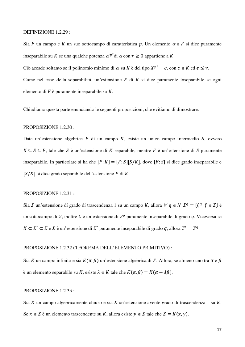 Anteprima della tesi: Curve algebriche piane e serie lineari, Pagina 14