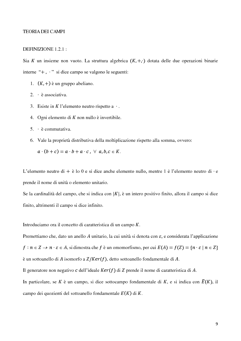 Anteprima della tesi: Curve algebriche piane e serie lineari, Pagina 6