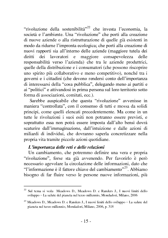 Anteprima della tesi: I sistemi distributivi basati su reti di relazioni. Network Marketing e Gruppi d'Acquisto Solidale: un'analisi degli impatti potenziali a livello economico, sociale ed ambientale, Pagina 16