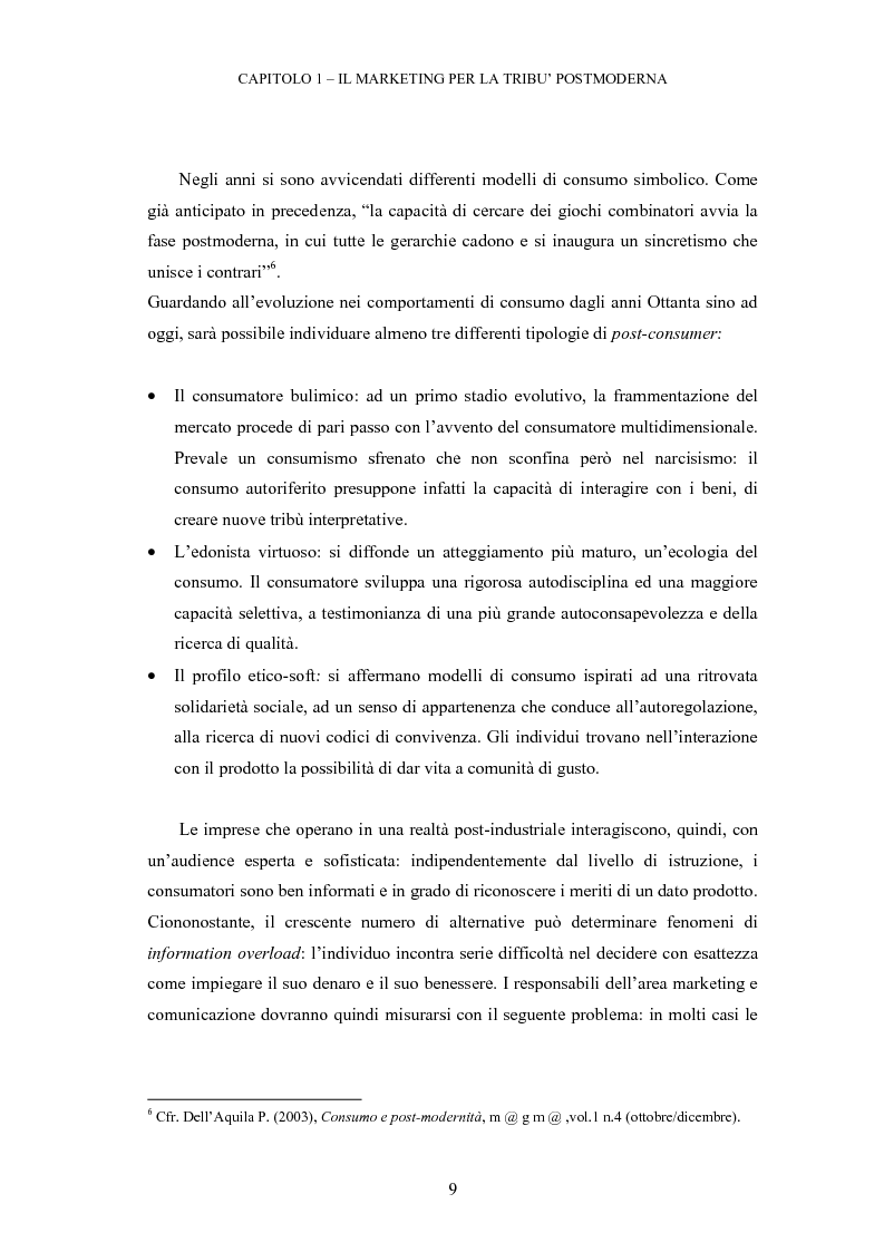 Anteprima della tesi: Le tribù di Internet: una nuova applicazione del marketing nel virtuale, Pagina 10