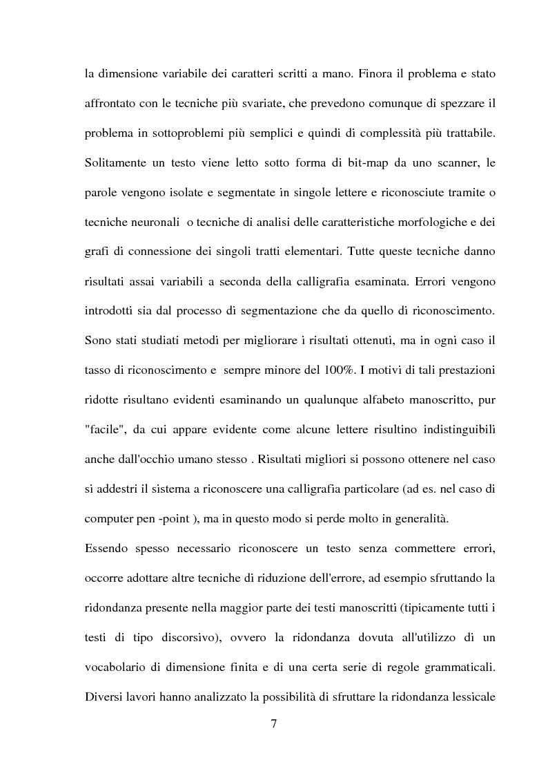 Anteprima della tesi: Una panoramica degli algoritmi di zoning nel riconoscimento dei caratteri manoscritti, Pagina 3