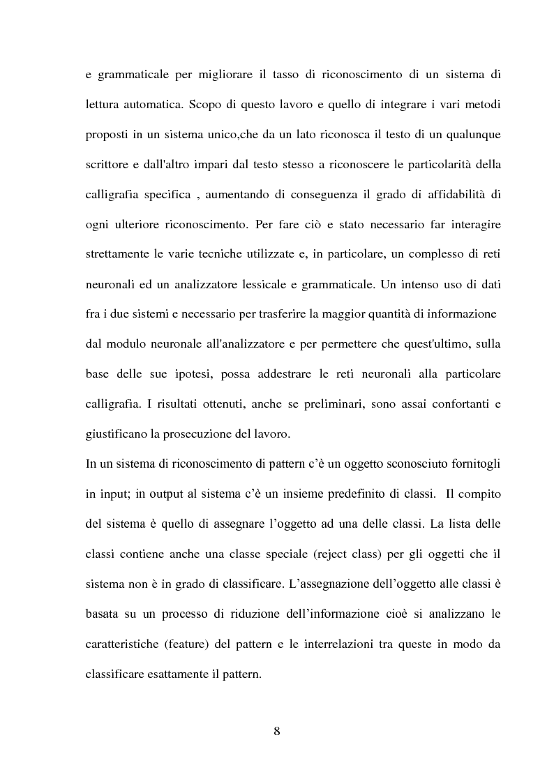 Anteprima della tesi: Una panoramica degli algoritmi di zoning nel riconoscimento dei caratteri manoscritti, Pagina 4