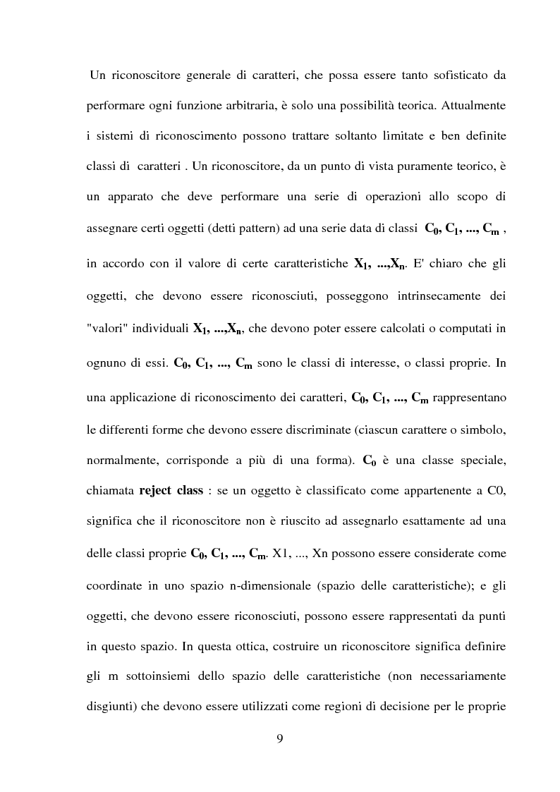 Anteprima della tesi: Una panoramica degli algoritmi di zoning nel riconoscimento dei caratteri manoscritti, Pagina 5