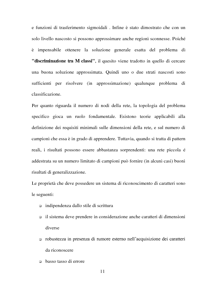 Anteprima della tesi: Una panoramica degli algoritmi di zoning nel riconoscimento dei caratteri manoscritti, Pagina 7