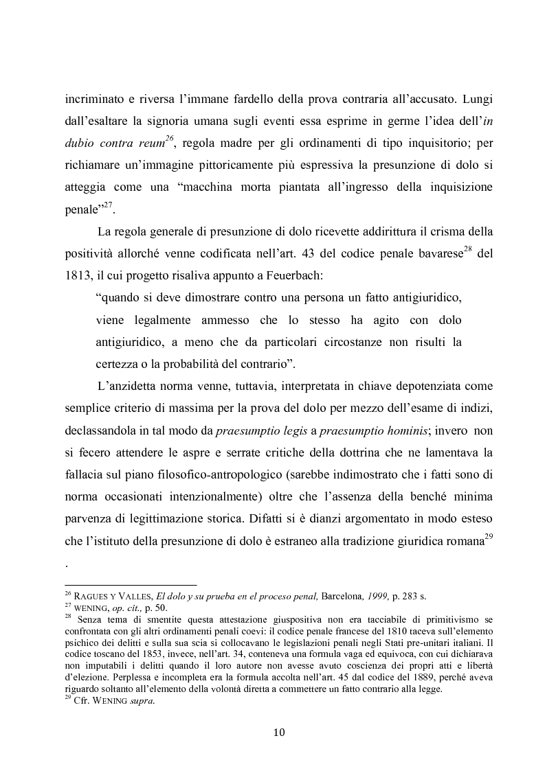 Anteprima della tesi: Dolus in re ipsa, Pagina 11