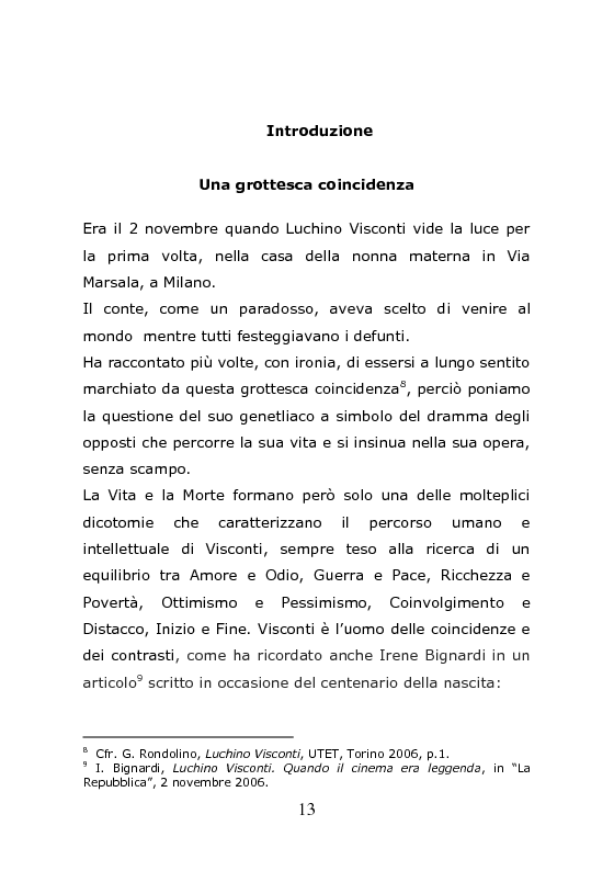 Anteprima della tesi: Nei Luoghi dell’anima di Luchino Visconti. Breve viaggio tra le case del regista, attraversando stanze, vita vissuta e ricordi, alla ricerca delle sue ispirazioni, Pagina 9