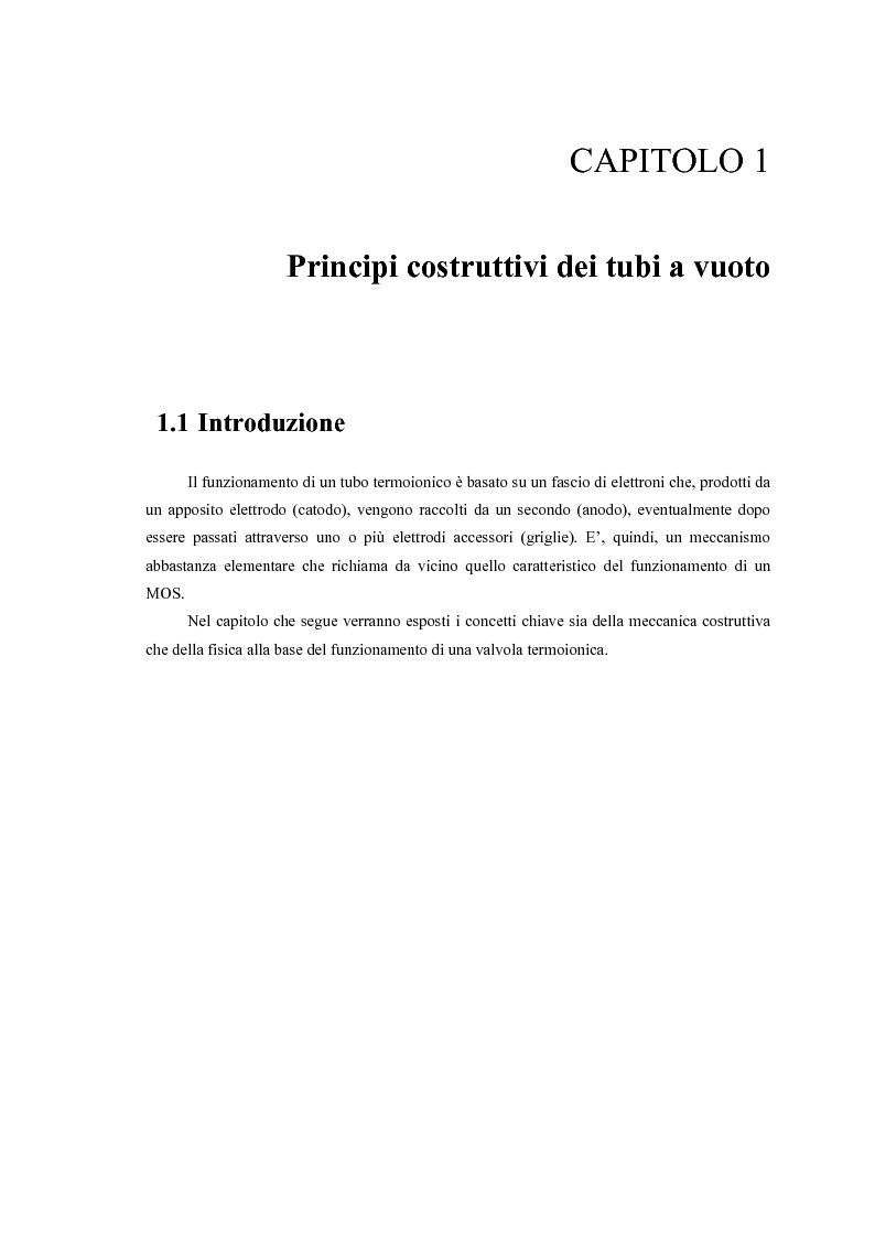 Anteprima della tesi: Caratterizzazione, modelling e studio del rumore di valvole termoioniche per applicazioni audio, Pagina 5