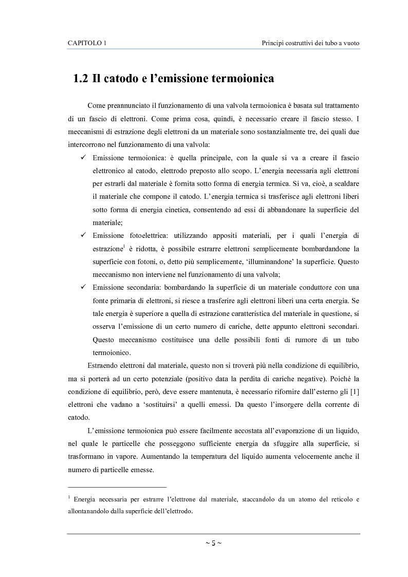 Anteprima della tesi: Caratterizzazione, modelling e studio del rumore di valvole termoioniche per applicazioni audio, Pagina 6