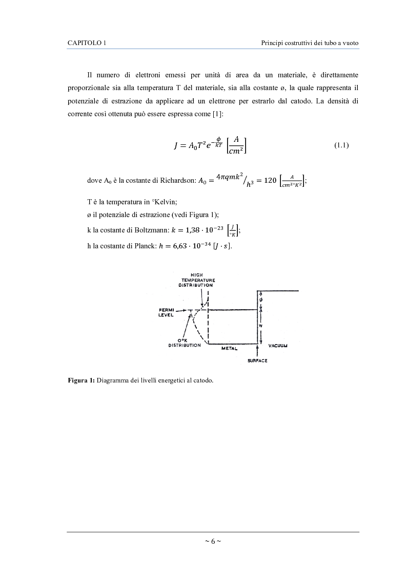 Anteprima della tesi: Caratterizzazione, modelling e studio del rumore di valvole termoioniche per applicazioni audio, Pagina 7