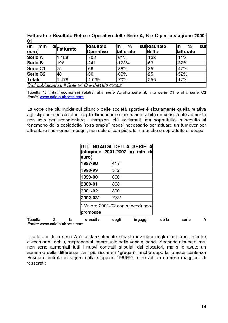 Anteprima della tesi: Progetto A.C. Siena: l’evoluzione della società e il ruolo strategico della comunicazione per la sfida della serie A, Pagina 12
