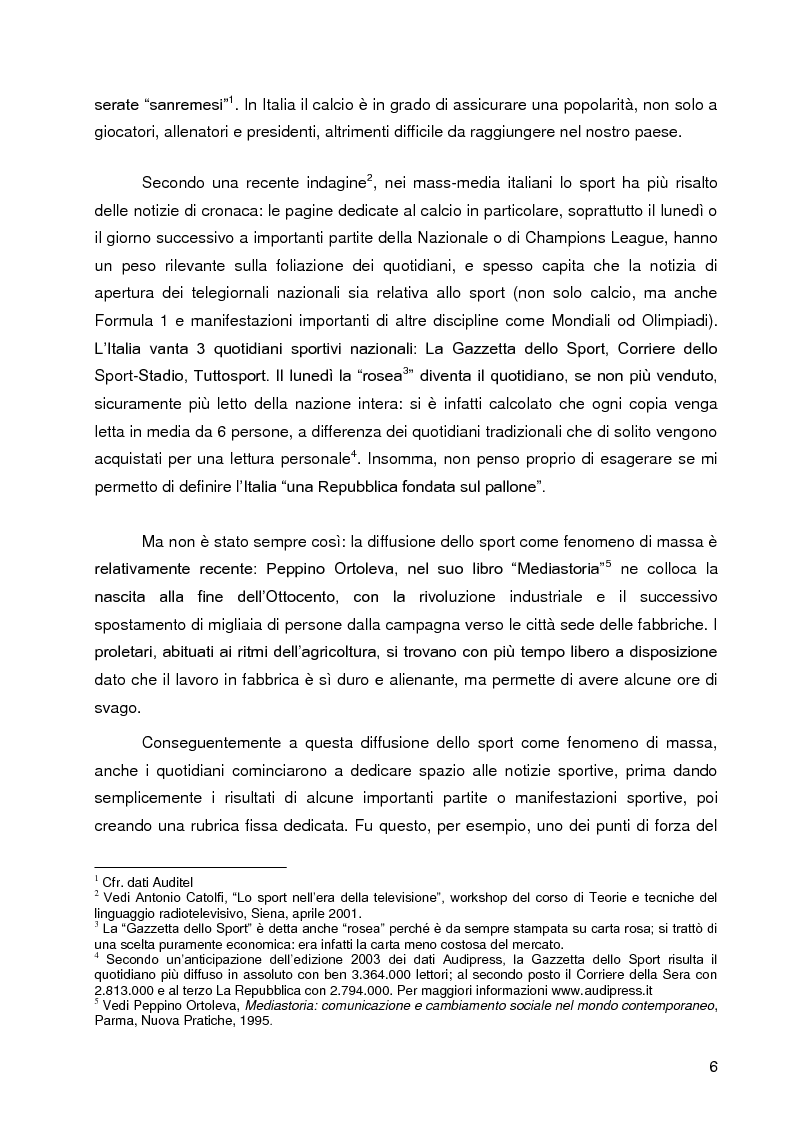 Anteprima della tesi: Progetto A.C. Siena: l’evoluzione della società e il ruolo strategico della comunicazione per la sfida della serie A, Pagina 4