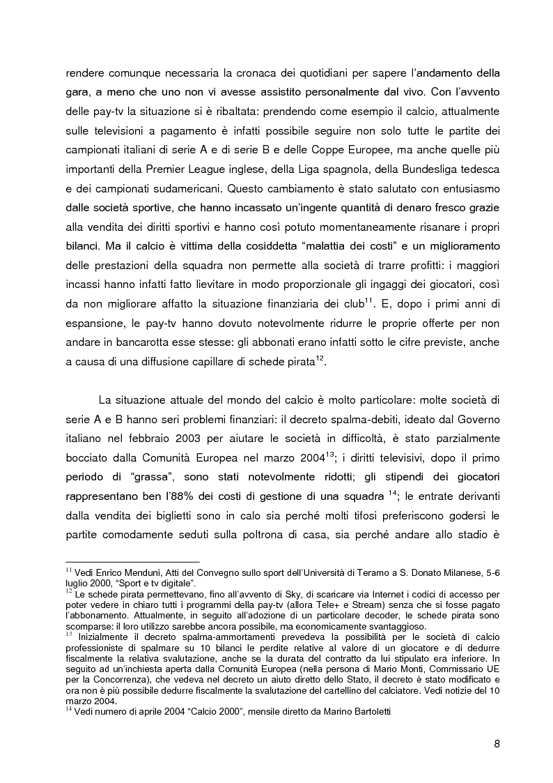 Anteprima della tesi: Progetto A.C. Siena: l’evoluzione della società e il ruolo strategico della comunicazione per la sfida della serie A, Pagina 6