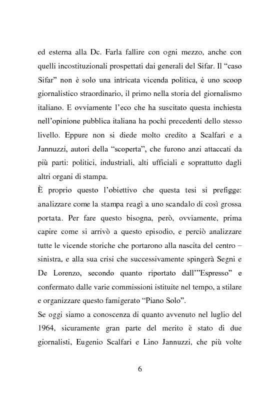 Anteprima della tesi: Lo scoop sul caso Sifar, Pagina 3