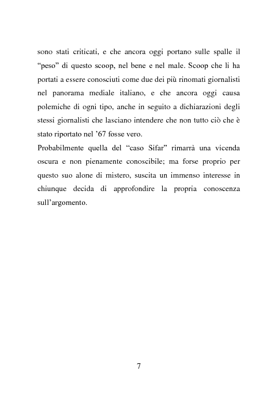 Anteprima della tesi: Lo scoop sul caso Sifar, Pagina 4