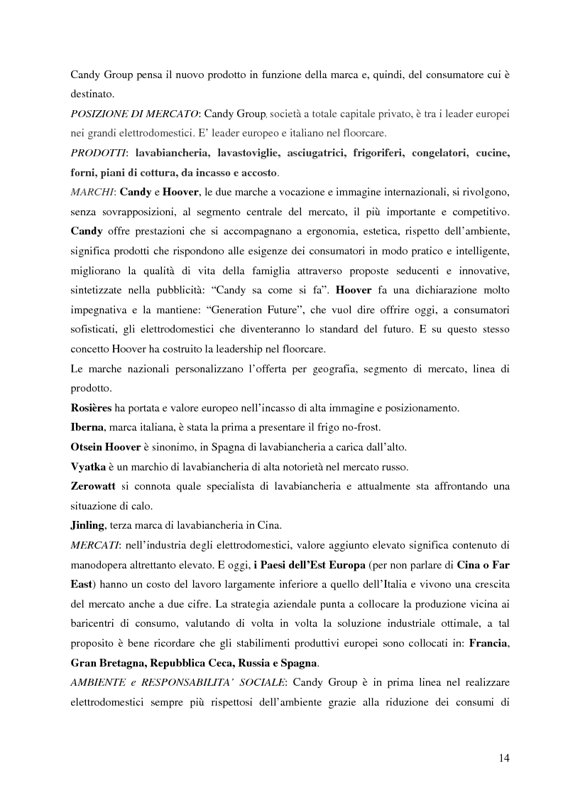 Anteprima della tesi: Il trade marketing nel settore degli elettrodomestici bianchi: il caso Electrolux, Pagina 12