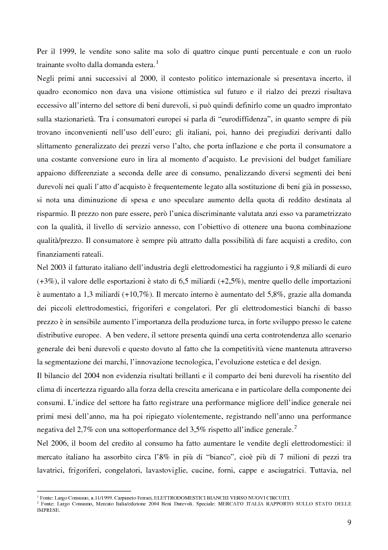 Anteprima della tesi: Il trade marketing nel settore degli elettrodomestici bianchi: il caso Electrolux, Pagina 7